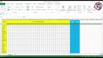 Excel Eğitim Seti | Ders 8 Personel Takip Formu | CWHaberci Grubu