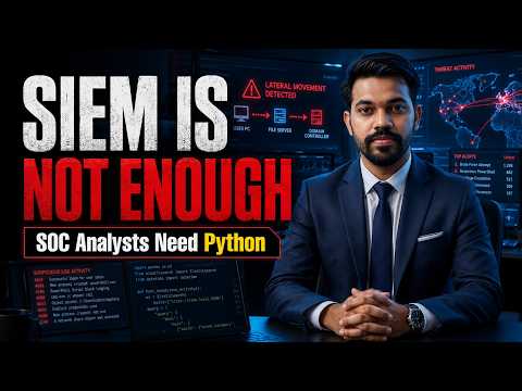 SOC Analysts Must Learn Python Before It’s Too Late | SIEM Is Not Enough