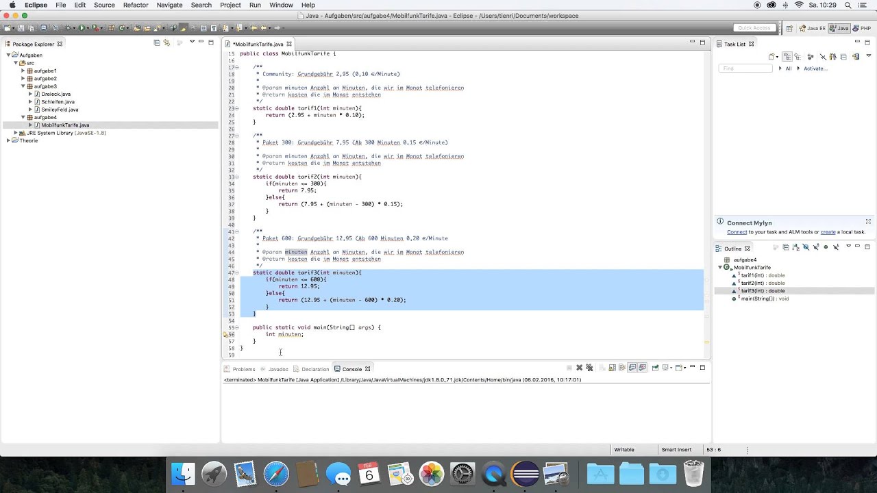Java Tutorial n° 28.1 - Übungsaufgabe - YouTube