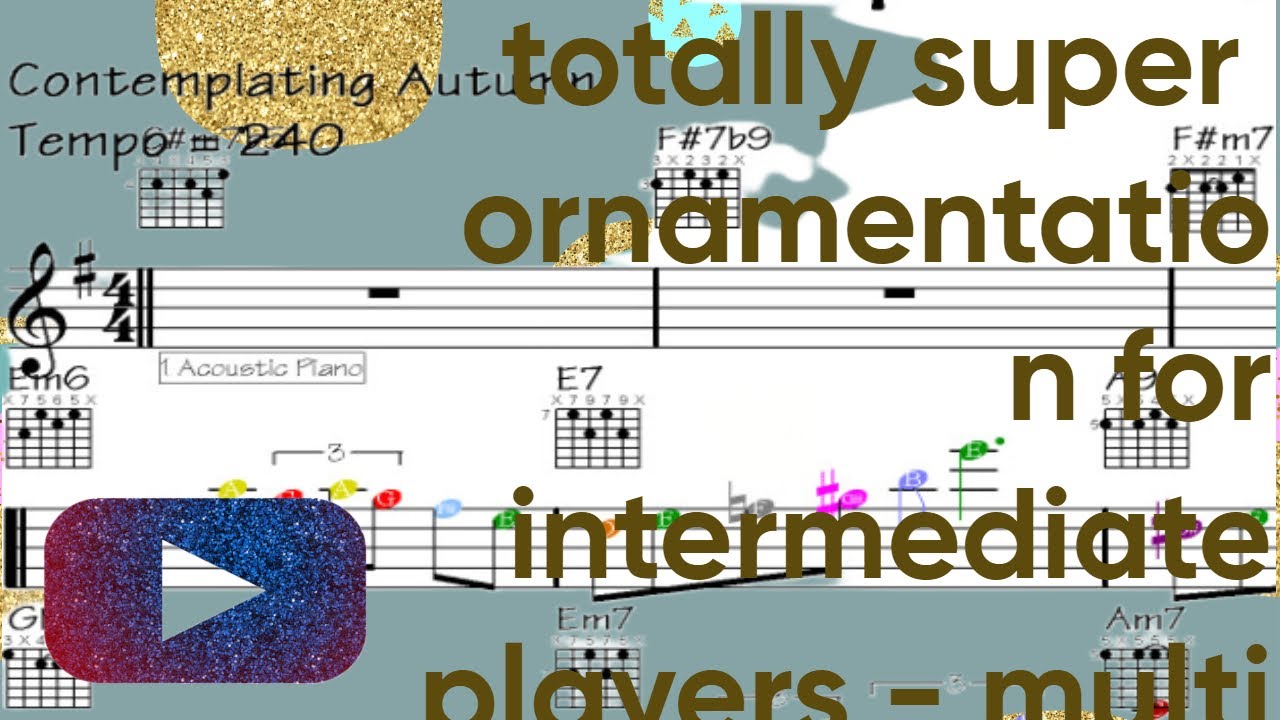🎹🎸⬛Double Bass Ornamentation 2024 for Intermediate Players Guitar