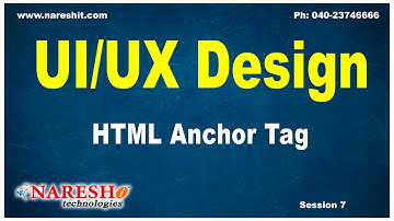 Session-7 | HTML Anchor Tag | UI/UX Tutorials | UI Technologies Tutorials