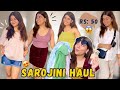 Cheapest sarojini nagar haul starting from 50  huge try on haul 