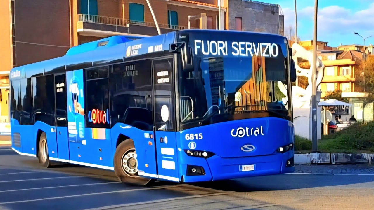 Cotral on the Move: The Blue Buses of Lazio in Action