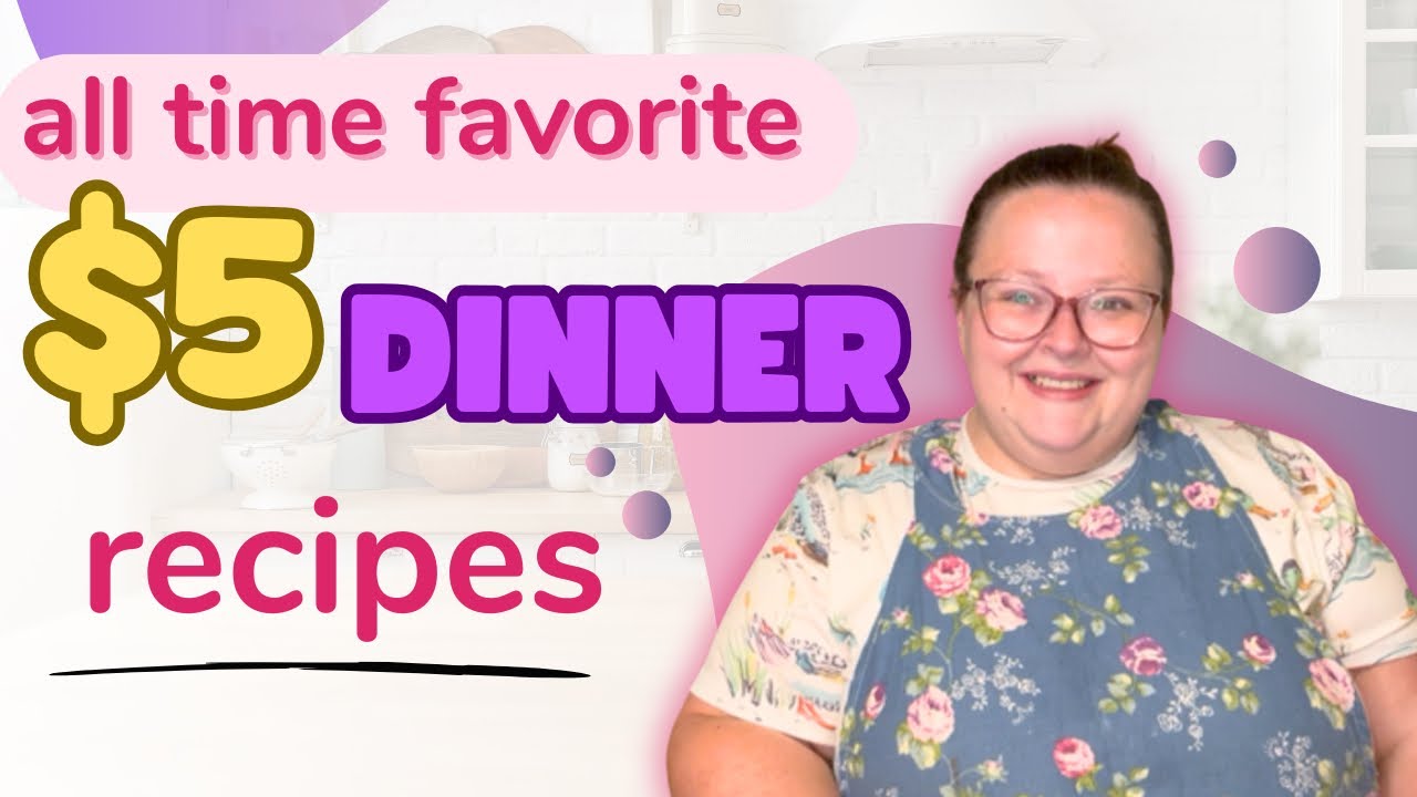 Обеды за 5 долларов для моей семьи из 5 человек || Недорогие обеды в трудные времена