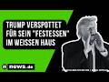 Donald Trump: Trump verspottet für sein "Festessen" im Weißen Haus