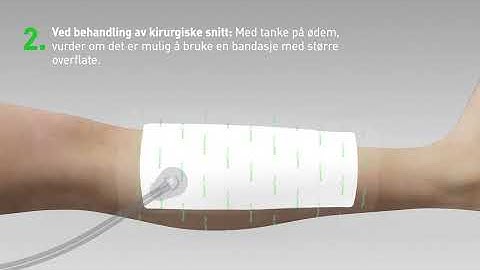 Vurderinger ved bruk av en flerlagsbandasje