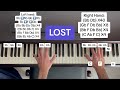 Tony Ann - Lost (Piano Tutorial With Letter Notes)