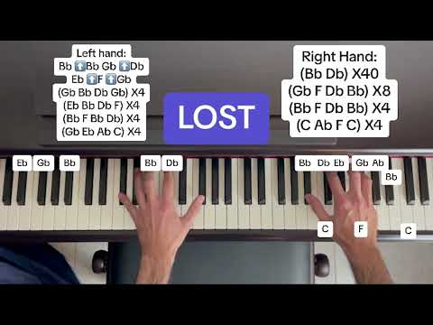 Tony Ann - Lost (Piano Tutorial With Letter Notes)