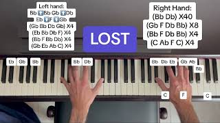 Tony Ann - Lost (Piano Tutorial With Letter Notes)