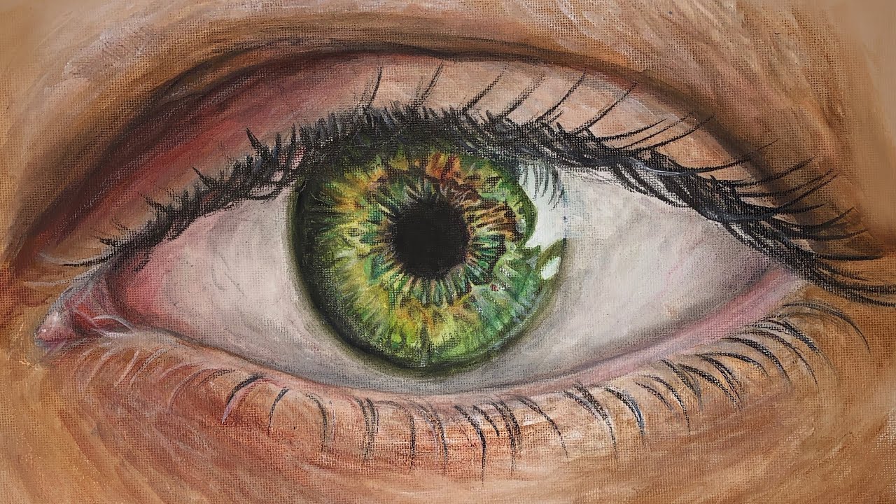eye painting time lapse YouTube