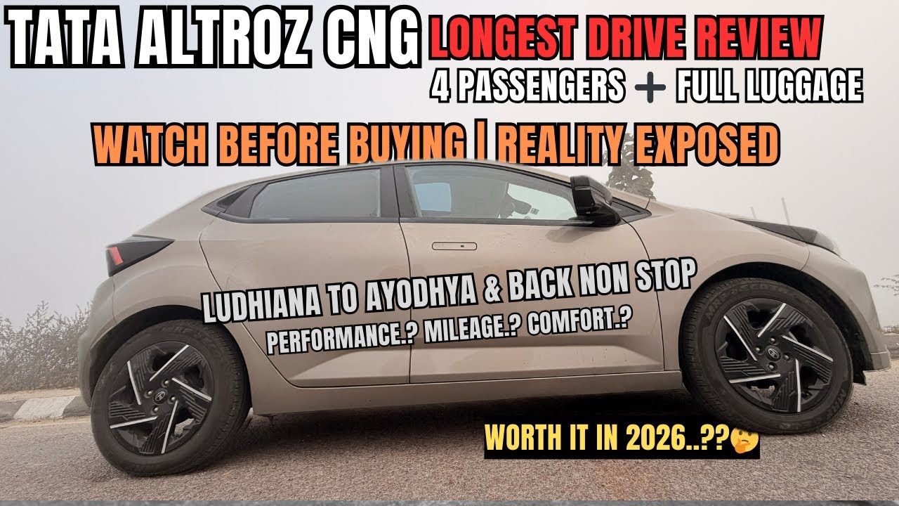 Tata Altroz CNG Long Drive Review | 2000+ Km Family Trip | Mileage, Comfort & Performance Tested