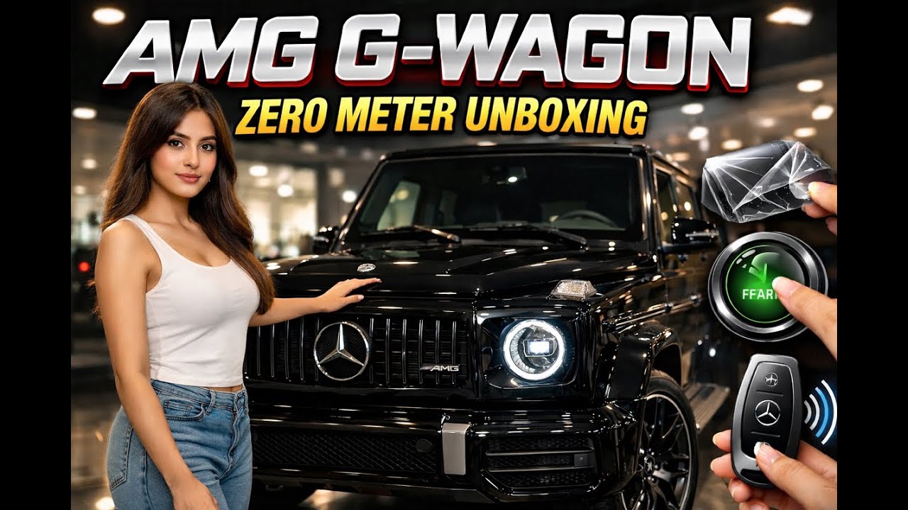 AMG G-Wagon Zero Meter Unboxing ASMR | Luxury Showroom Car Sounds.