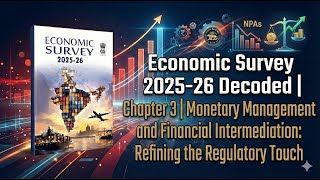Information Economic Survey 2025-26 Decoded | Chapter 3 | Monetary Management and Financial Intermediation Update