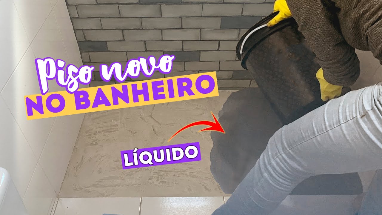 COMO FAZER PISO CIMENTO QUEIMADO LÍQUIDO (NO BANHEIRO) YouTube