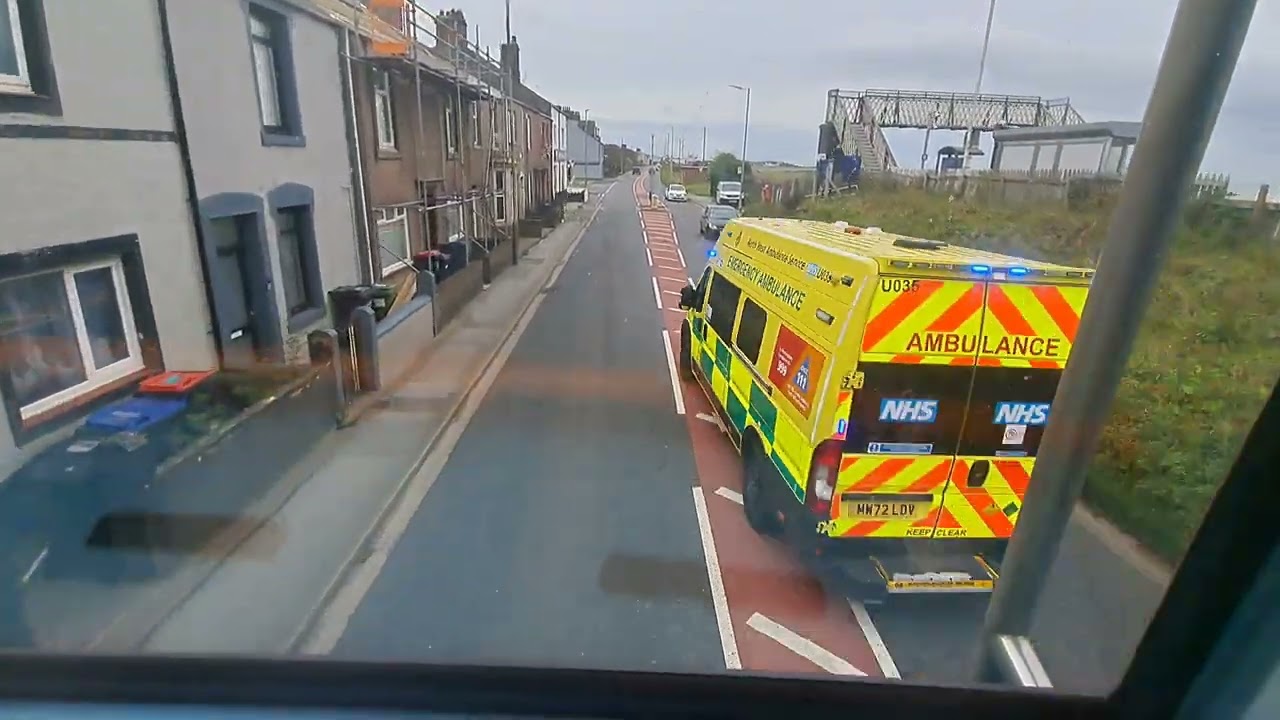 CUMBRIA BUS RIDE : STAGECOACH SERVICE 30 FROM ELLENBOROUGH MAIN ST TO WORKINGTON BUS STATION 29.9.25