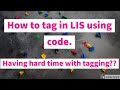 HOW TO TAG STUDENTS TO LIS USING CODE