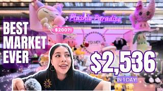 I Made $2,536 Selling Crochet Plushies💜✨… My Best Market Yet + $200 Sale?! 🥺