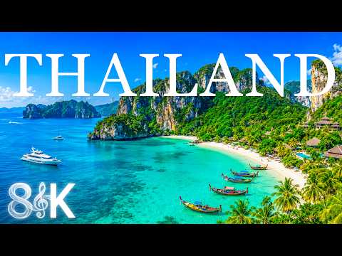 Thailand 8K Ultra HD 🇹🇭 Phuket Paradise & Ocean Breeze with Relaxing Deep House | Travel video 8K