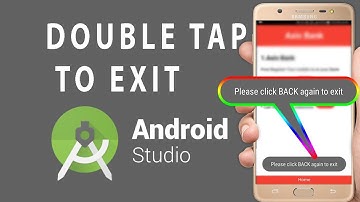 Double tap to exit in android studio
