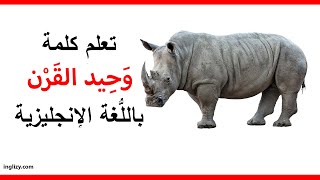 وحيد القرن باللغة الإنجليزية l سلسلة أسماء الحيوانات بالإنجليزية