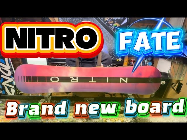 nitro fate snowboard 2023 it features a mellow sidecut and balanced flex pattern that make every ride smooth Nitro Fate brand new snowboard
