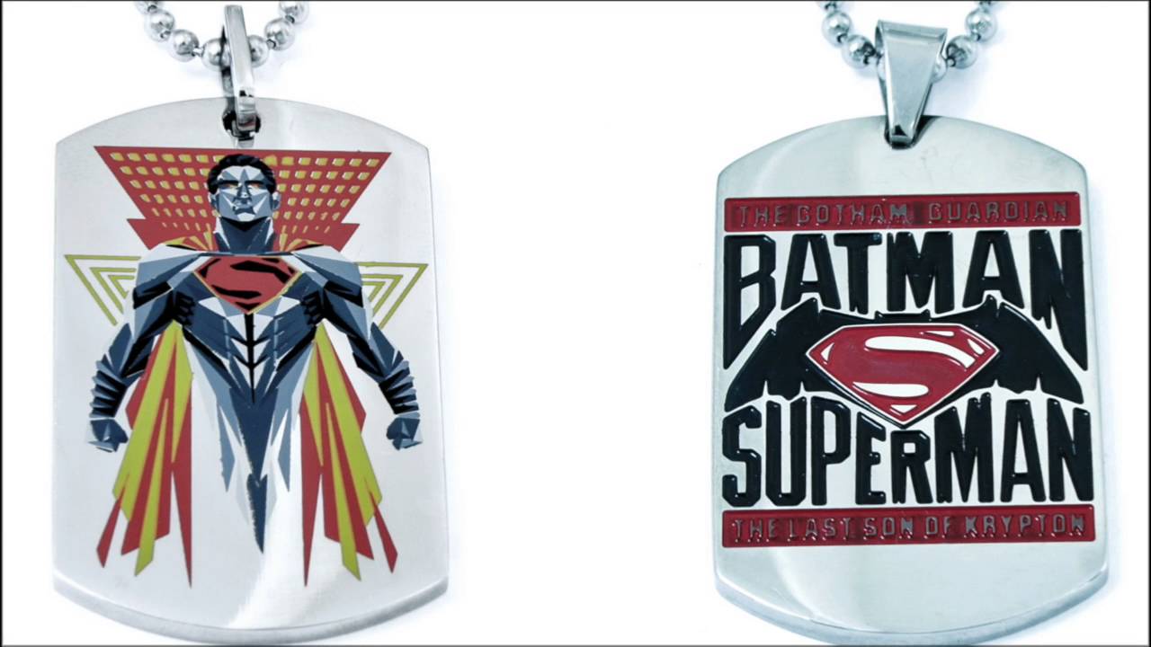 Batman v Superman: Dawn of Justice jewelry collection