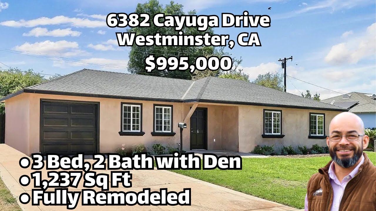 SOLD - 6383 Cayuga Drive, Westminster, CA