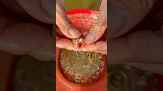 Ocean Treasure Hunt Finds a rare red ruby gold ring underwater! 🔴💍