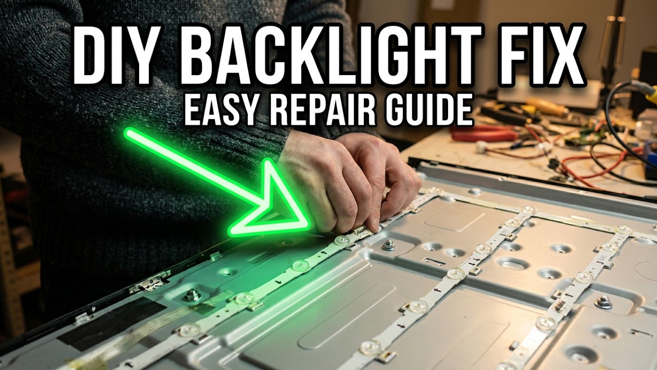 How to repair a dim LCD screen of a television or monitor - YouTube