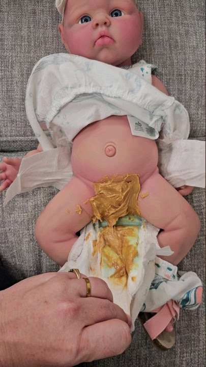 Do Silicone Baby Dolls Poop? #shorts
