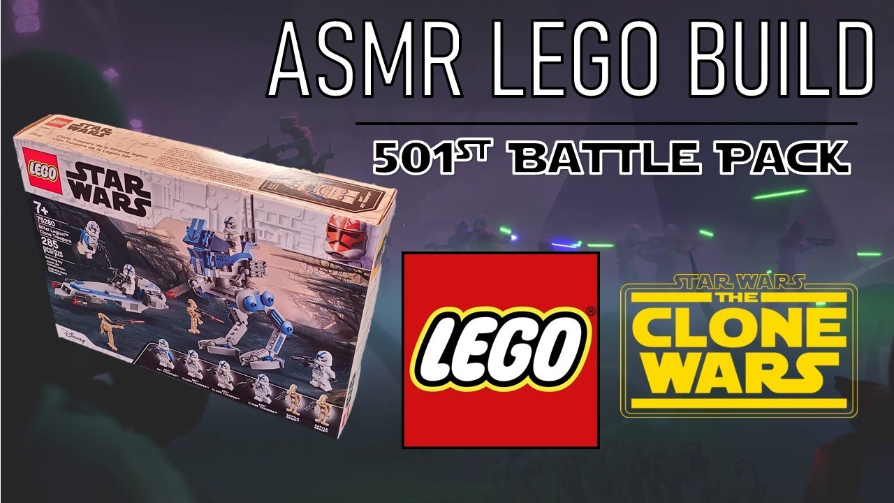LEGO STAR WARS ASMR | 501st Legion Clone Troopers Unboxing and Build (No talking)