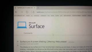 Microsoft Surface Pro 4 screen shake & horizontal lines