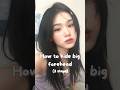 How to hide big forehead (3 steps) #kbeauty #tips #skincare #korea #aesthetic #beauty #trending