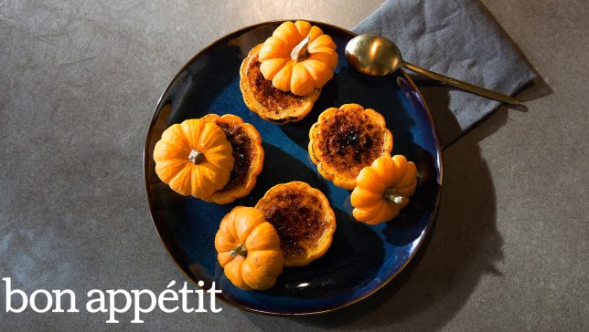 Pumpkin Crème Brûlée in a Pumpkin | Kitchen Lab
