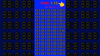 How ar you Smart find 8:88 #iqtest #viral #youtubeshorts #trendingshorts #iq #iqgame #puzzle