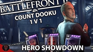 Star Wars Battlefront 2 || Count Dooku || Hero Showdown || 1 V 1 Duel