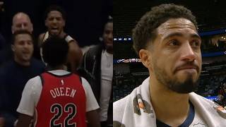 Tyrese Haliburton gets into it with Derik Queen & emotional postgame interview