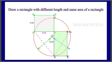 Draw a rectangle with different length and same area of a rectangle
