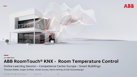 Online Learning Session about ABB RoomTouch® KNX - Room Temperature Control