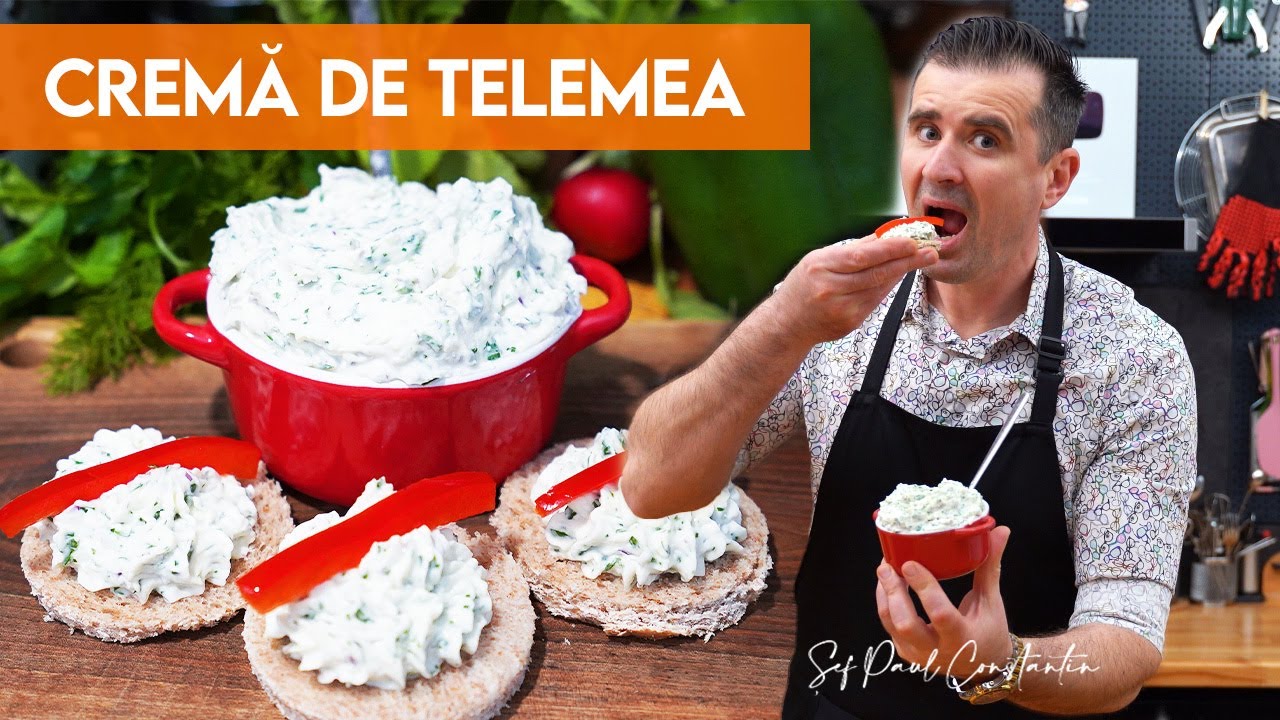🧀De ce nu știam această rețetă? Cremă de brânză telemea incredibil de delicioasă🧅Șef Paul Constantin