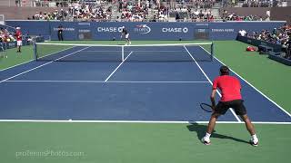 Federer vs. Coric, 2017 US Open practice 4K (Director's Cut)