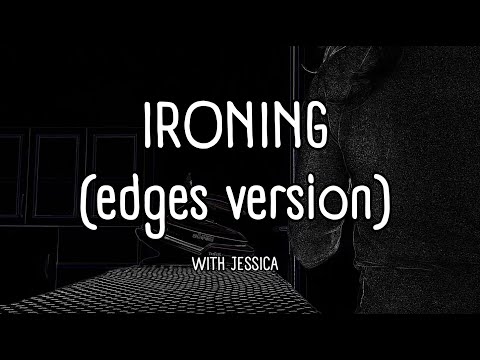 Edge of Elegance - ASMR - Jessica's Ironing With Edgy Visuals 🎨👚