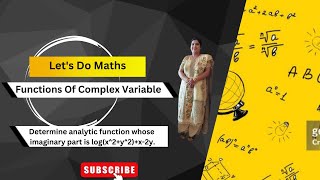 Determine analytic function whose imaginary part is log(x^2+y^2)+x-2y.