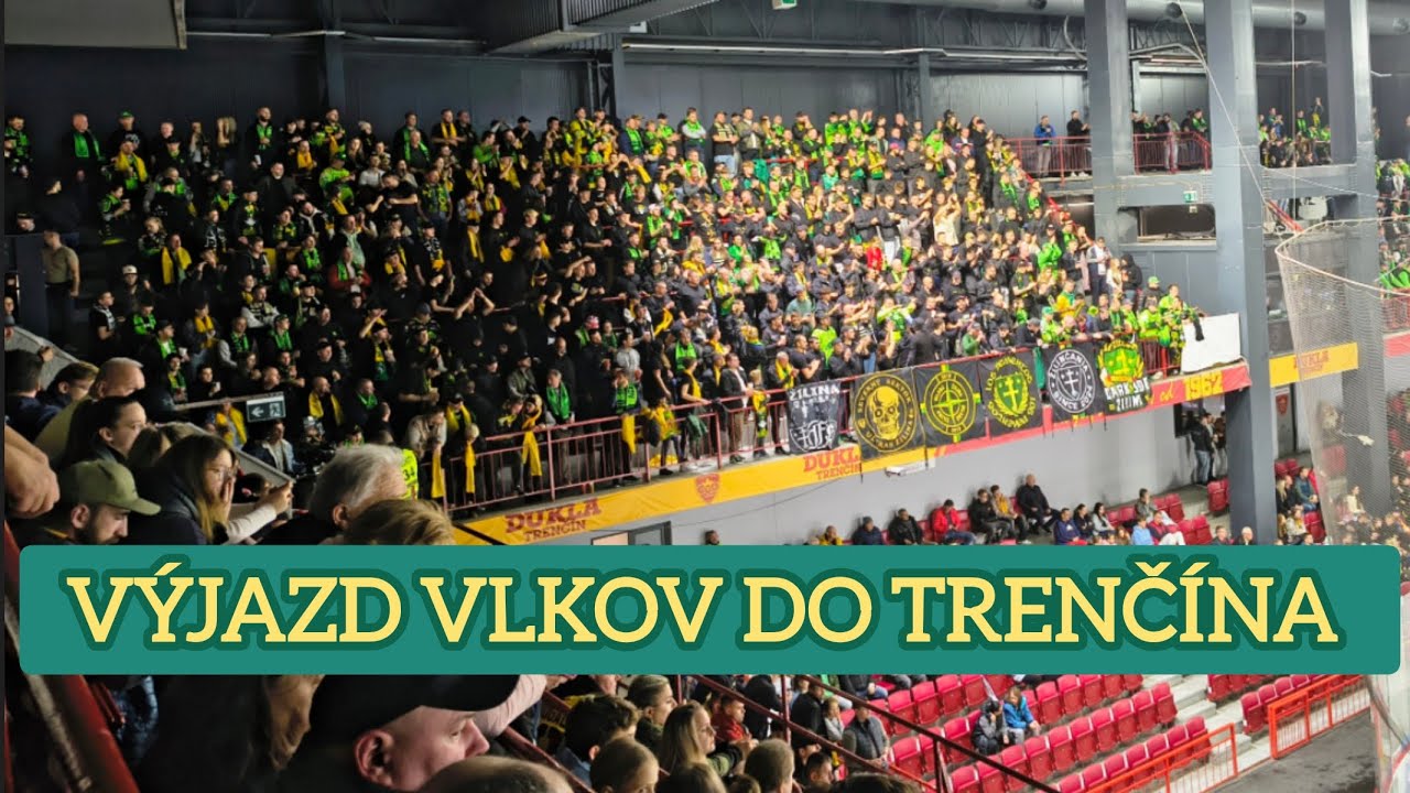 VÝJAZD VLKOV DO TRENČÍNA 2025 | #vlcizilina #duklatrencin #ultras #fans #hokej #slovakia #skcz