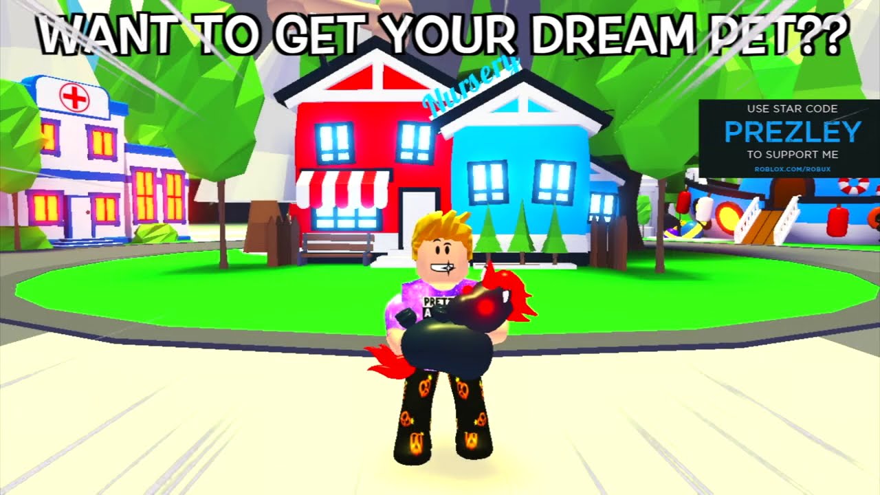 COMMENT YOUR DREAM PET!! 3 WINNERS WILL BE CHOSEN!! Prezley Adopt Me