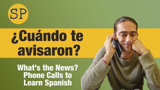 Thumbnail image for Learn Spanish Phone Conversation | ¿Cuándo te avisaron? | Spanish Playground