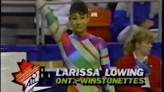 Larissa Lowing (CAN) FX - 1989 Cdn Nationals EF