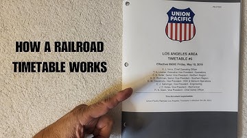 How A Railroad Timetable Works