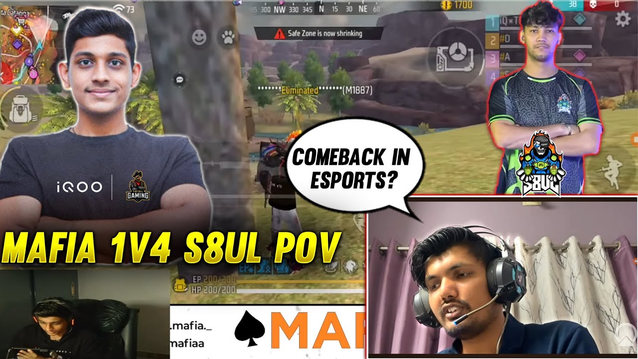 MAFIA 1V4 S8UL POV | MAFIA BALA COMEBACK IN ESPORTS \BALA BHAI LEAK | CRICKET EVENT LEAK ? FFMAI