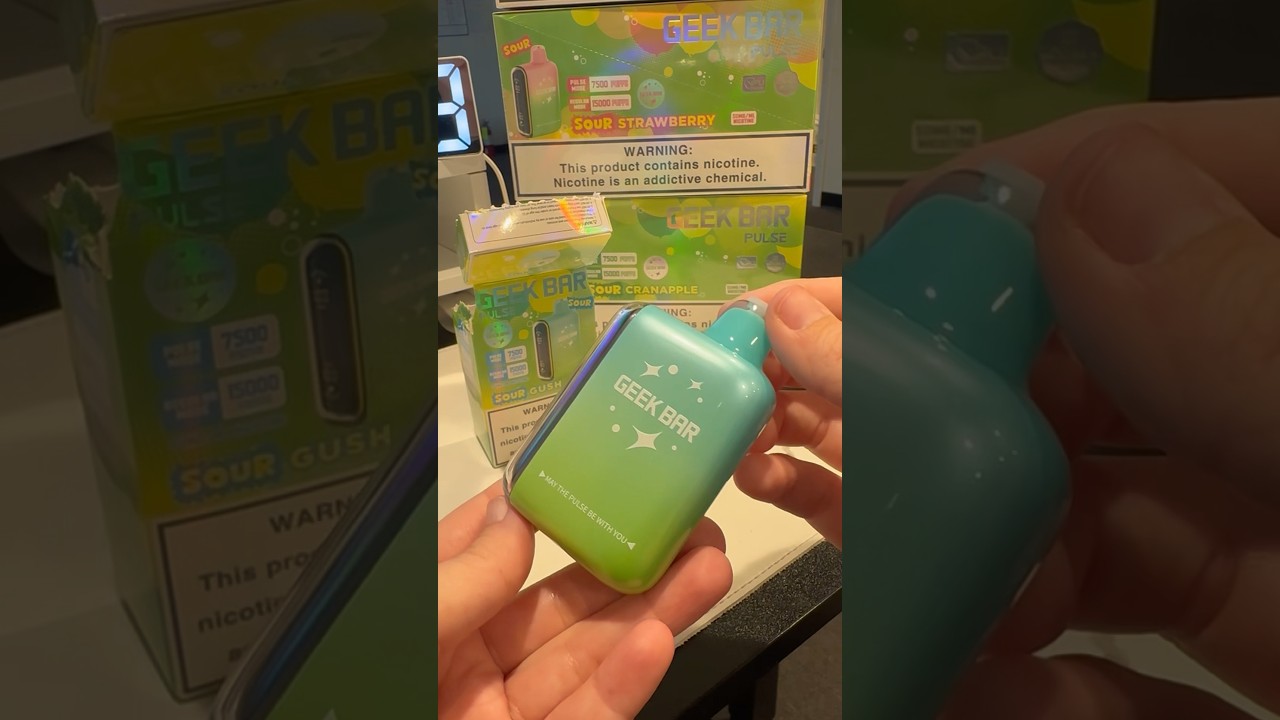 Unboxing Geek Bar Pulse Sour Edition vape  —-sour Gush 